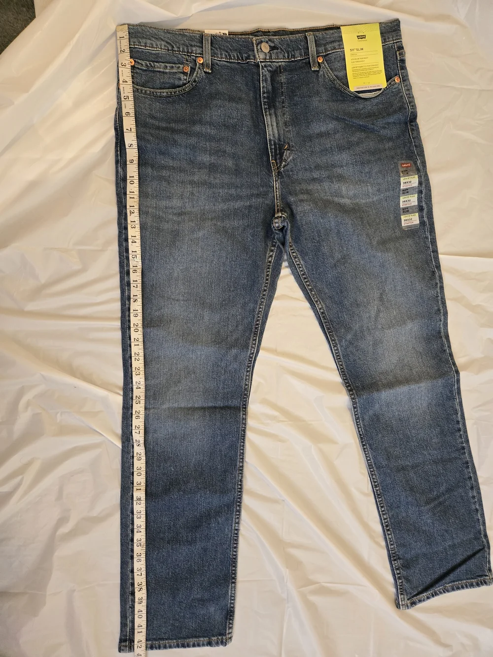 Levi's Men 511 Slim Stretch Blue Jeans 38x32